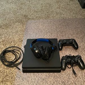 PlayStation 4 Bundle with controllers and headset